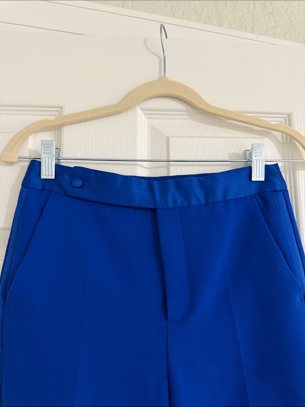 Zara Cobalt Blue Cropped Tailored Ankle Trousers - Picture 3 of 7